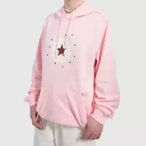 image of Converse Radiating Love Hoodie In Pink