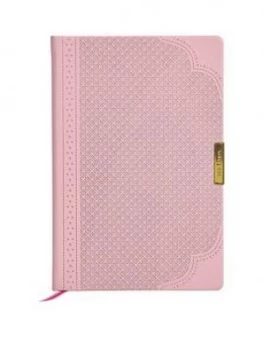 image of Ted Baker A5 Brogue Geo Notebook - Dusky Pink, One Colour, Women