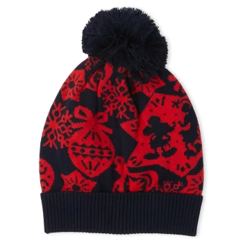 image of Mickey Mouse Festive Beanie - White