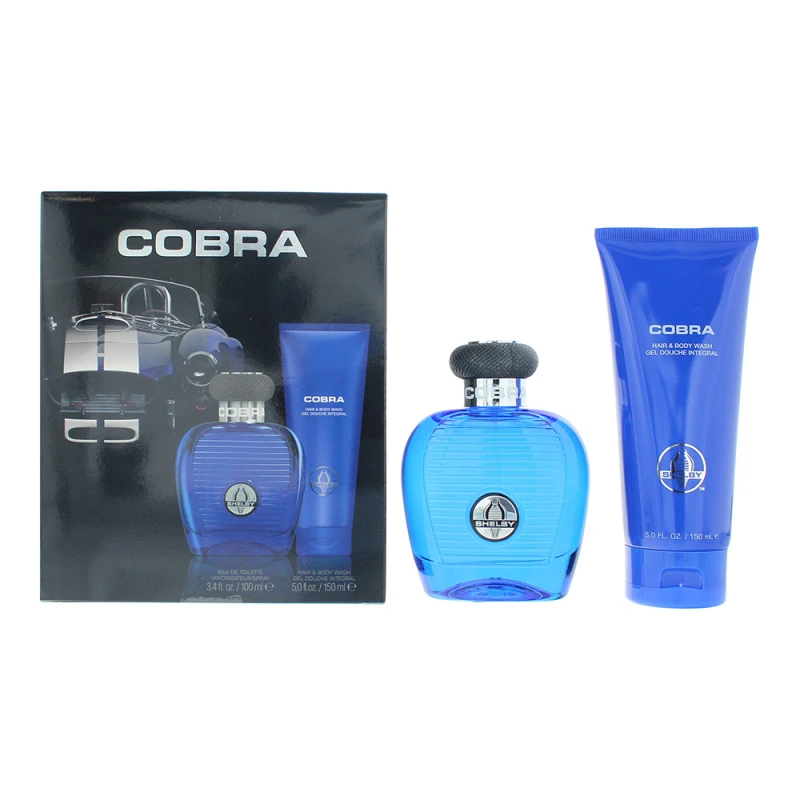 Image of Carroll Shelby Blue Cobra 2 Piece Gift Set: Eau de Toilette 100ml - Hbw 150ml