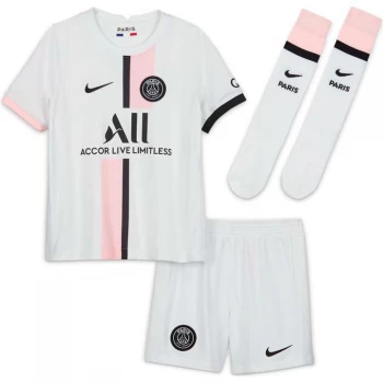 Image of Nike Paris Saint Germain Away Mini Kit 2021 2022 - White