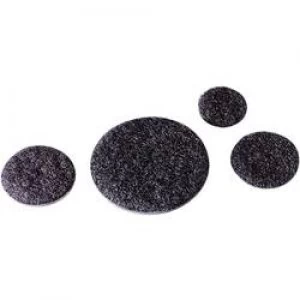 Image of Hook and loop stick on dot stick on Hook pad 20 mm Black