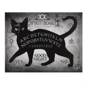 image of Alchemy Black Cat Spirit Board Canvas Plaque