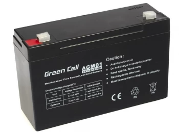 image of AGM Battery 6V 12Ah - Battery - 12,000 mAh