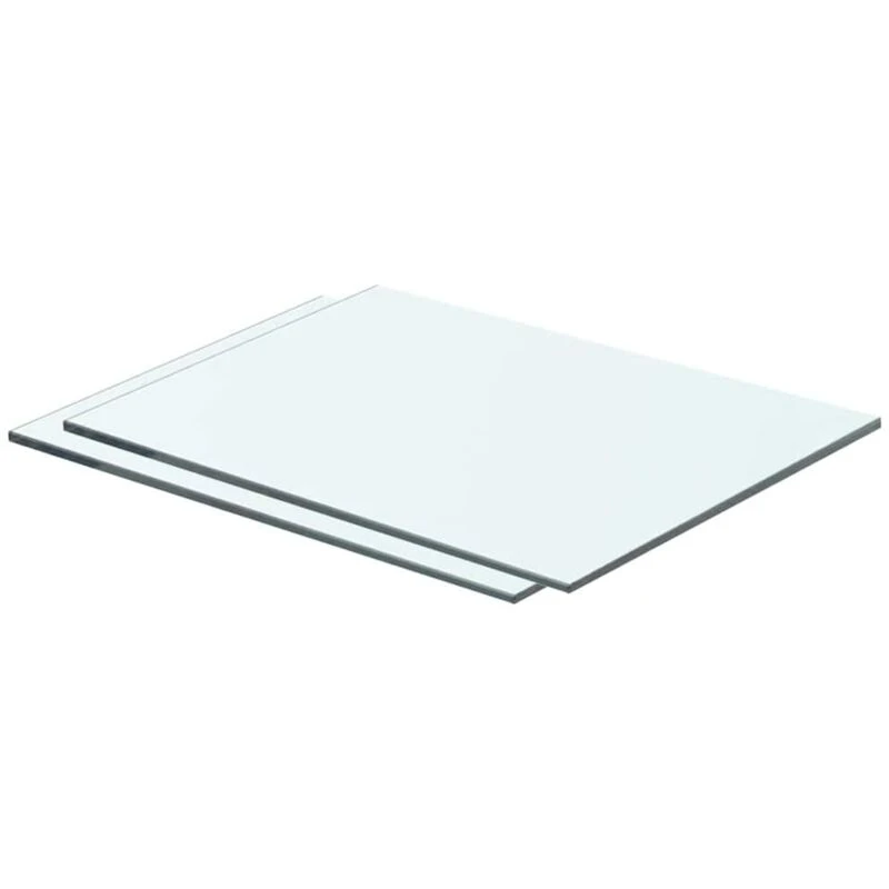 Image of VIDAXL Vidaxl - Shelves 2 pcs Panel Glass Clear 40x25cm 3051555