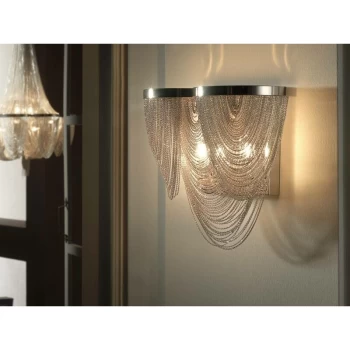 Image of Schuller Lighting - Schuller Minerva - 2 Light Wall Lamp Nickel, G9
