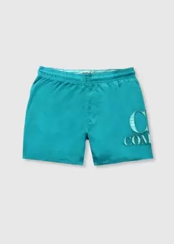 image of C.P. Company Kids Chrome-R Swimshorts In Tile Blue