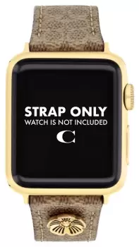 Image of Coach 14700235 Apple Strap (38/40/41mm) Brown Leather Watch