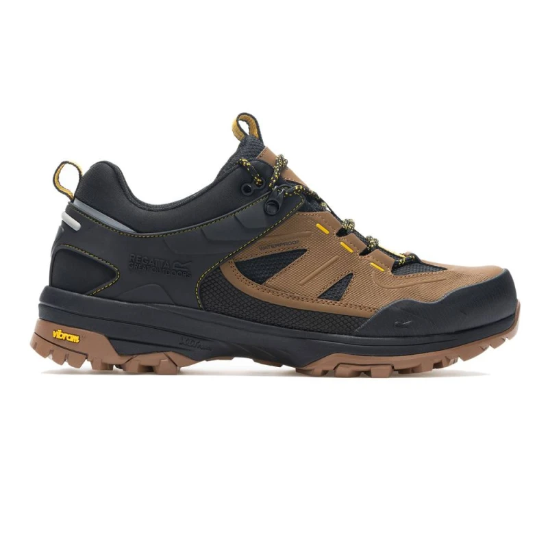 Image of Regatta Mens Regen Waterproof Breathable Low Walking Boots in Brown Size: 9.5 Brown Male 9.5