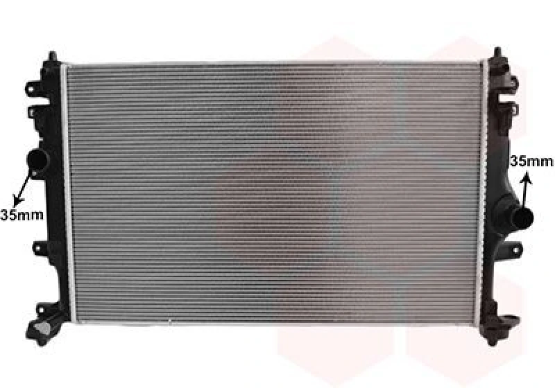 Image of VAN WEZEL Engine radiator VAN WEZEL 53012722