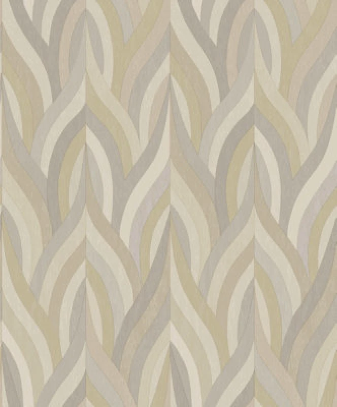 Image of Holden Decor Arabesque Neutral Geometric Embossed Wallpaper