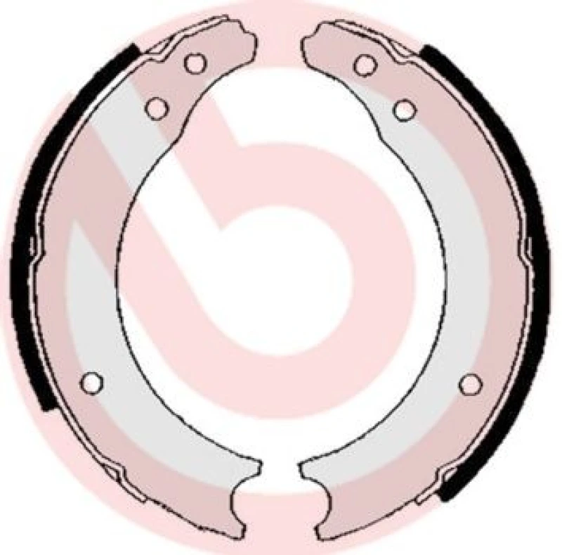 Image of BREMBO Brake Shoe Set BREMBO S 68 502