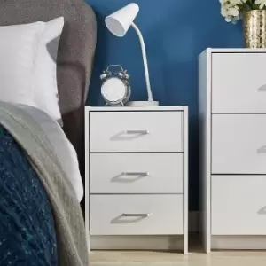 Image of Stratford 3 Drawer Bedside Table Unit