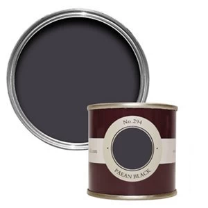 image of Farrow & Ball Paean Black No. 294 Matt Emulsion Paint 100ml Tester pot