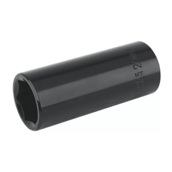 Image of Genuine SEALEY IS1220D Impact Socket 20mm Deep 1/2Sq Drive