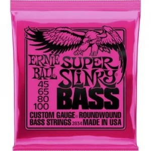 image of Ernie Ball Bass guitar steel string EB2834 045-100