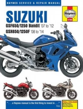 Image of Suzuki GSF650/1250 Bandit & GSX650/1250F service & repair manual by Phil Mather