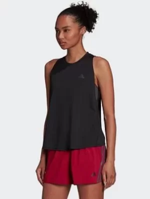 Image of adidas Run Icons Running Tank Top, Black Size XS Women