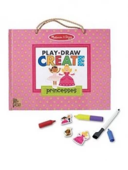 image of Melissa & Doug Reusable Drawing And Magnet Kit Princess