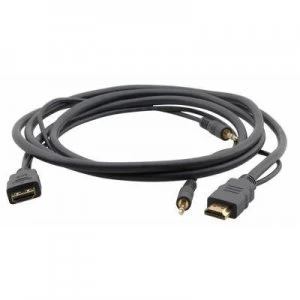 Image of Kramer Electronics C-MHMA/MHMA HDMI cable 1.8 m HDMI + 3.5mm Black