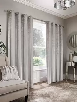 Image of Appletree Conrad Eyelet Curtains 90X90