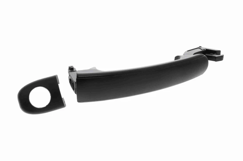 Image of VAICO V10-6187 Door Handle Left Rear, black, without key, with splash protection cover, Original VAICO Quality Door Handle (1373)