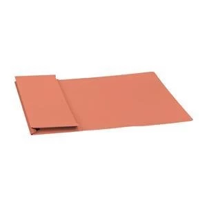 Image of 5 Star Foolscap Document Wallet Full Flap 315gm2 Capacity 35mm Orange Pack of 50 Wallets