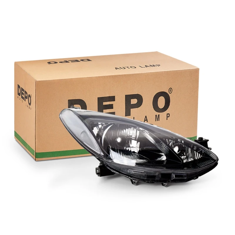 Image of JOHNS 45 55 10 Headlights H4, Right, without motor for headlamp levelling Headlight (259)