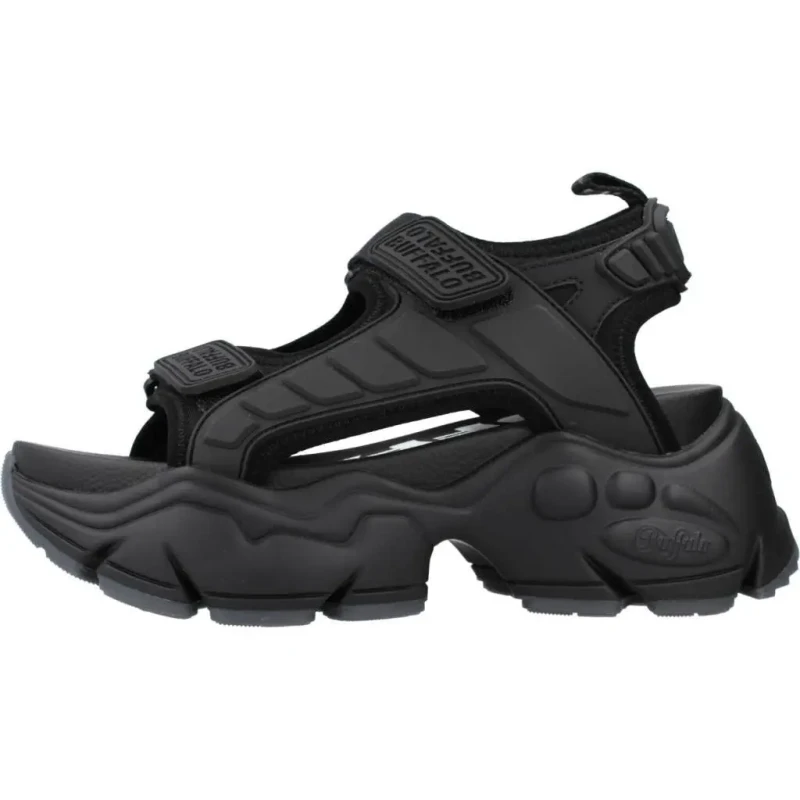 Image of Buffalo Platform sandals For Her Buffalo Binary Track Noir Female 40