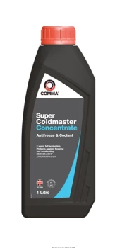 Image of Super Coldmaster Antifreeze & Coolant - Concentrated - 1 Litre SCA1L COMMA