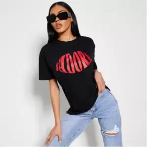 I Saw It First J'adore Graphic Print T Shirt - Black