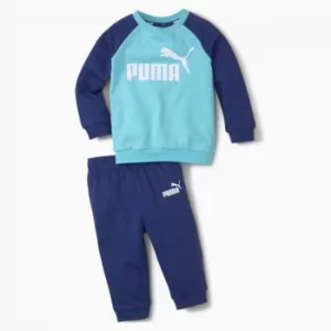 image of PUMA Minicats Essentials Raglan Babies' Jogger, Angel Blue, size 6-9 Months, Clothing