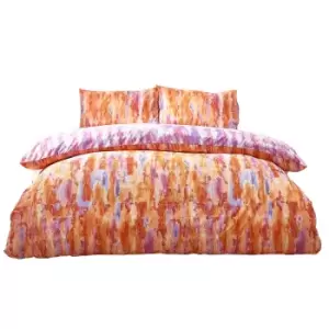 Image of Style Lab Tie Dye Duvet Cover Set (Double) (Multicoloured)