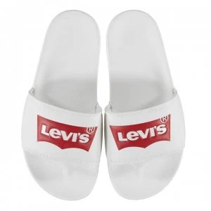 Levis Batwing Sliders - White/Red