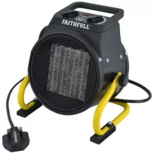 Image of Faithfull Power Plus BGP1606 02 Ceramic Fan Heater 2kW 240V