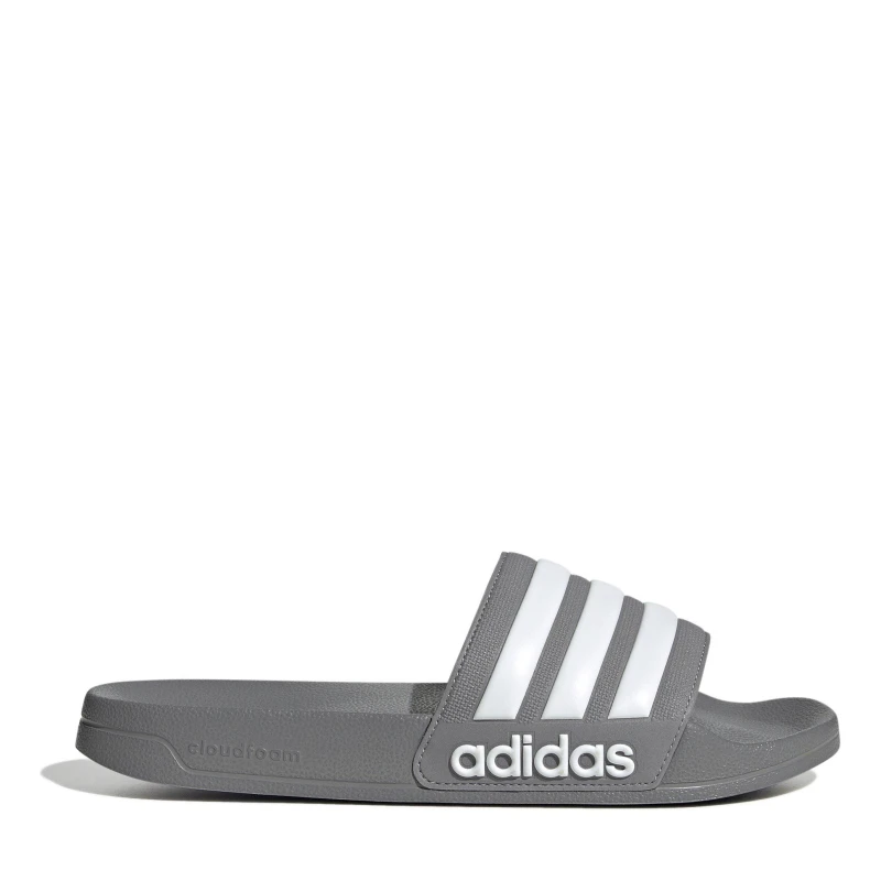 Image of adidas Adilette Shower Slides Unisex - Grey Grey 9