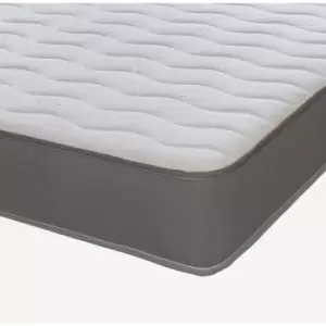 image of Extreme Comfort Ltd - Cooltouch Essentials Grey Border Memory Foam and Spring Mattress, 2ft6 Small Single