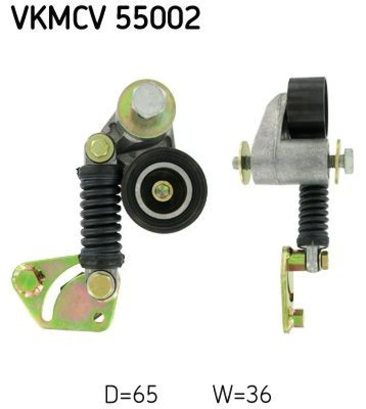 Image of SKF VKMCV 55002 Tensioner Pulley Tensioner Pulley,v-ribbed belt (310)