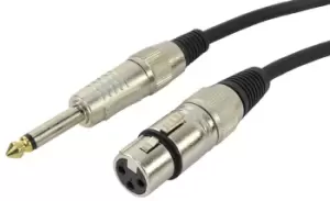 Image of XLR (F) Mono to 1/4" Jack Lead 10m