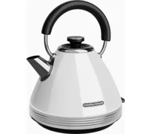 image of Morphy Richards Venture Retro 100332 Traditional Kettle - White