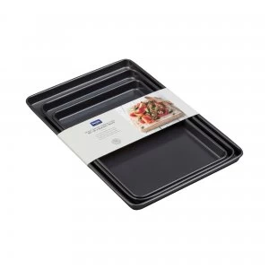 Image of Denby Set of 3 small medium and large Baking Trays