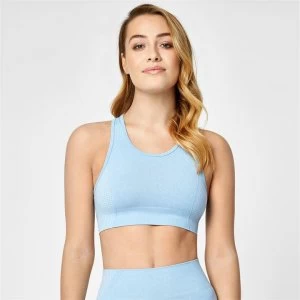 image of USA Pro Seamless Sports Bra - Blue