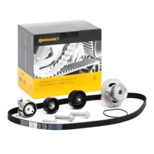 Image of CONTITECH Water Pump + Timing Belt Kit OPEL,SKODA,VAUXHALL CT975WP3