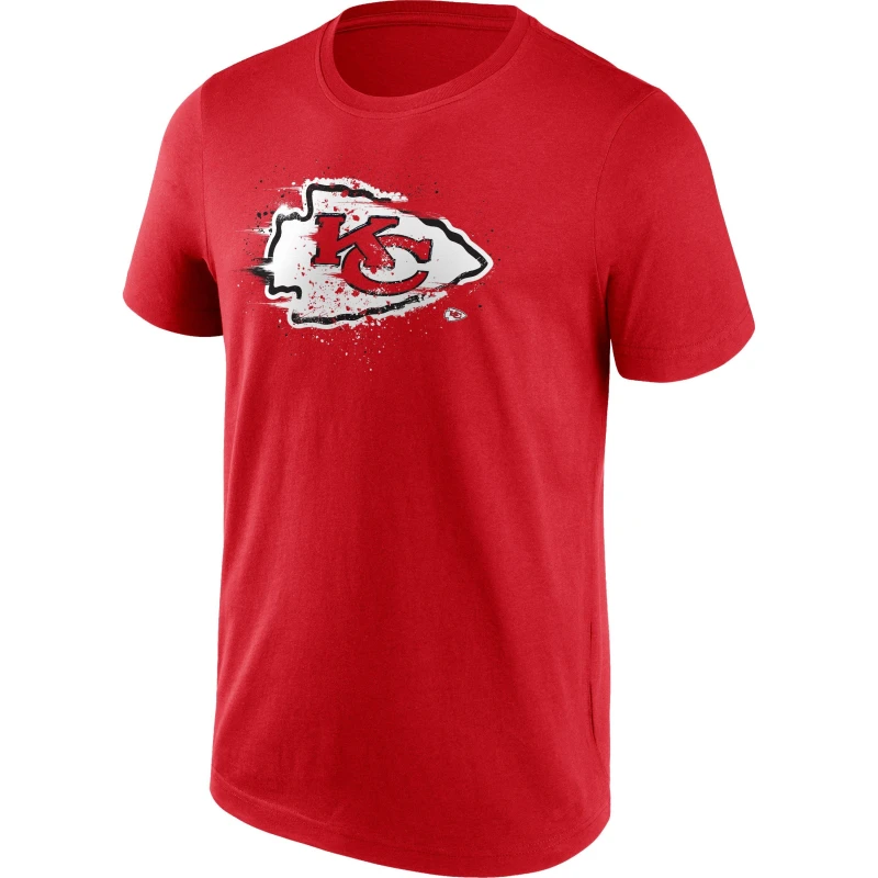 Image of NFL Splatter Tee Unisex Adults - Red Red S