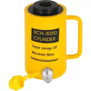 Image of Vevor - 30t 50mm Hollow Plunger Hydraulic Cylinder Jack Heavy Duty 30t/66000lbs Bending