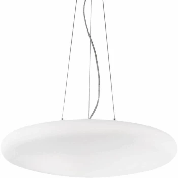 image of Ideal Lux Lighting - Ideal Lux Smarties Bianco - 3 Light Small Ceiling Pendant White, E27