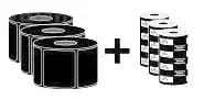 Image of Zebra ZipShipKit1 White Self-adhesive printer label