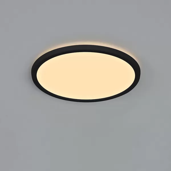 Image of Nordlux Oja 29 LED Flush Ceiling Light - Black