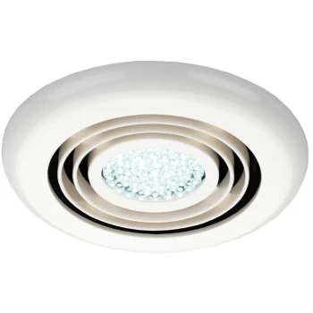 image of Cyclone White LED High Powered Inline Fan - Cool White