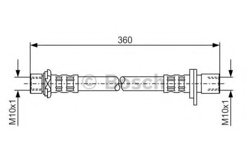 Image of Bosch 1 987 476 726 Brake Hose Brake Hose (83)